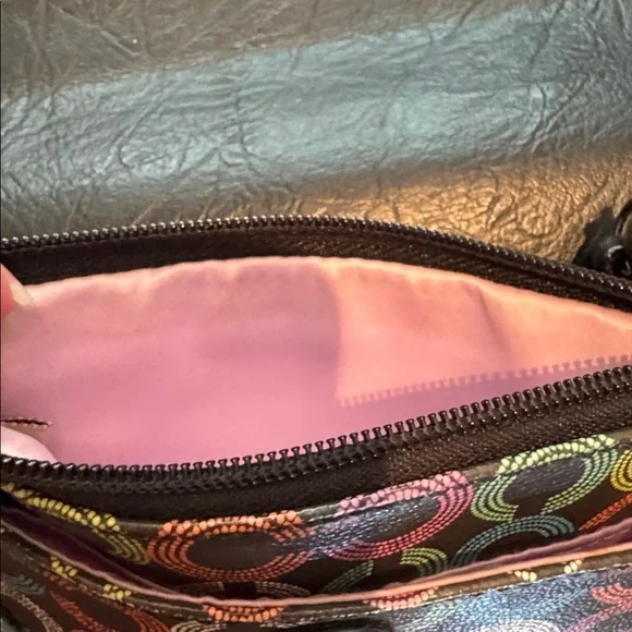 Coach Multicolor C Signature Wristlet, EUC - Picture 9 of 11
